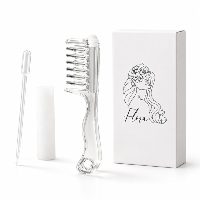Oil Applicator Comb with Flora Curls packaging